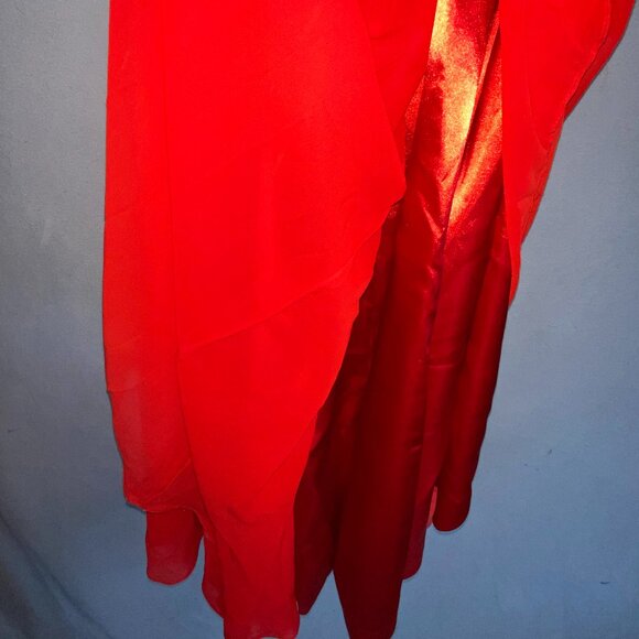 Dressale Red Chiffon Beaded Strap Formal Dress Prom Evening Gown SMALL - Picture 13 of 13